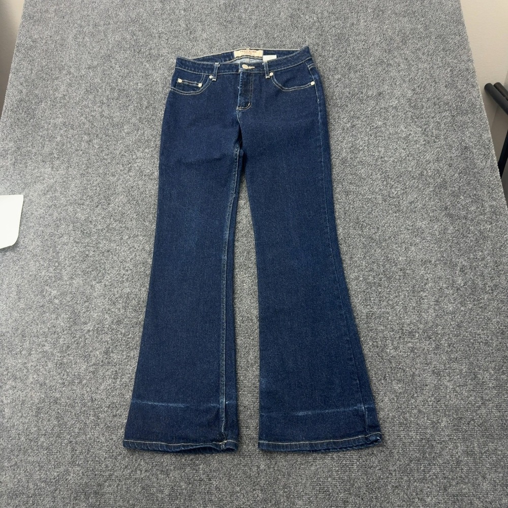 Vintage Paris Blues Jeans Womens 5 Blue Denim Flare Leg Low Rise Y2K Retro